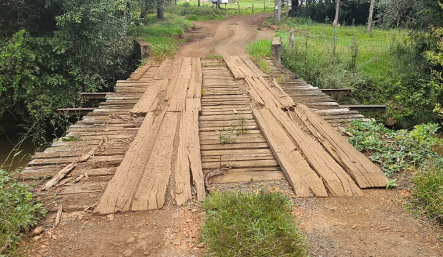Ponte sobre o rio Castelhano, na Linha Vargas receberá manutenção na terça-feira
